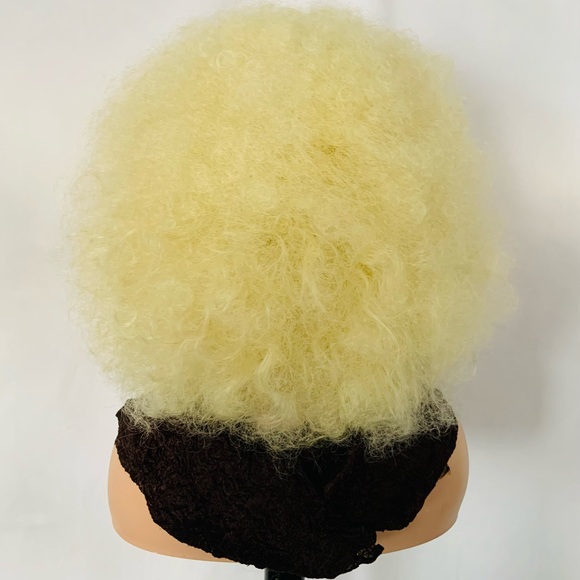 Big & Beautiful Blonde Premium Fiber Afro Wig for Daily Wear/Events/Cosplay - Picture 8 of 8